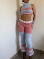 Fluffy pink pants