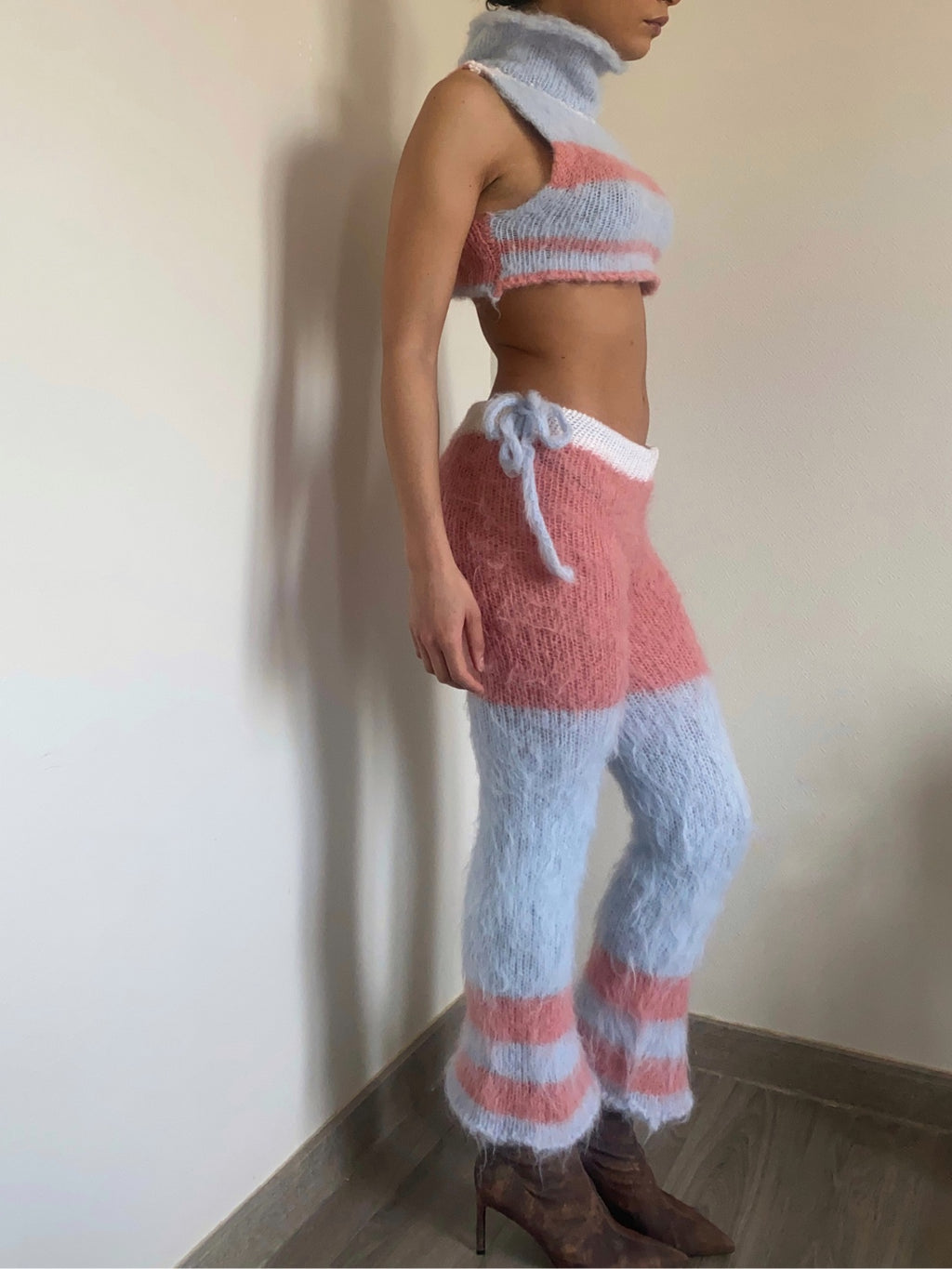 Fluffy pink pants