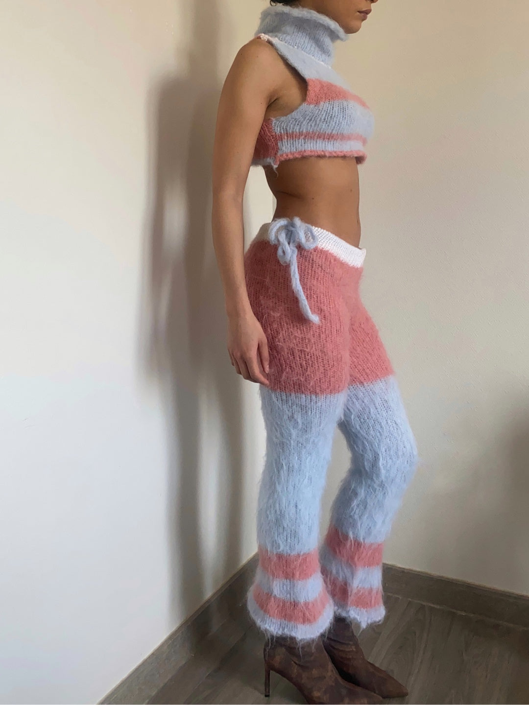 Fluffy pink pants