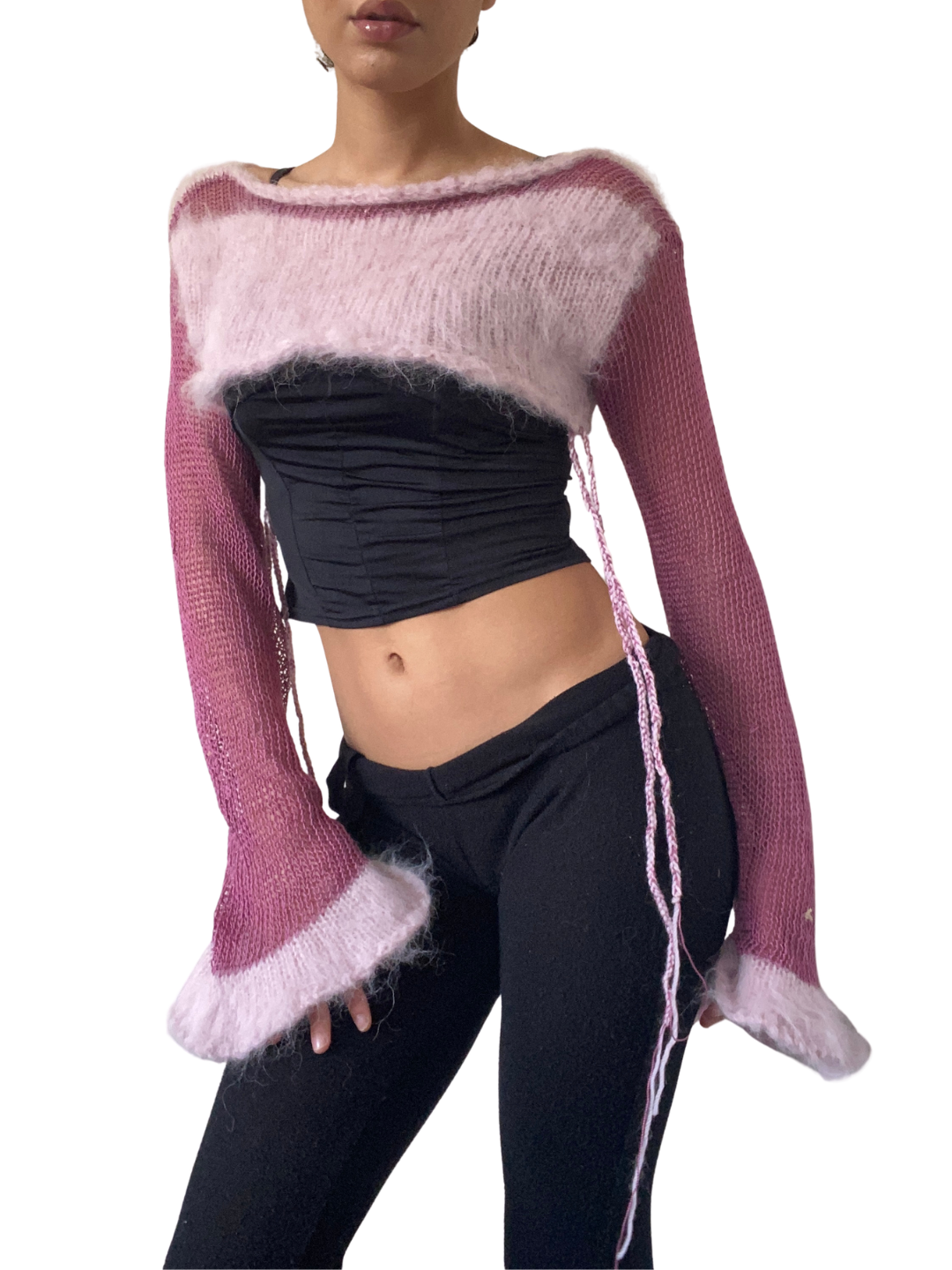 Pull boléro Pink Candy Cane